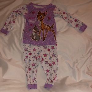 Bambi baby girl pajamas set